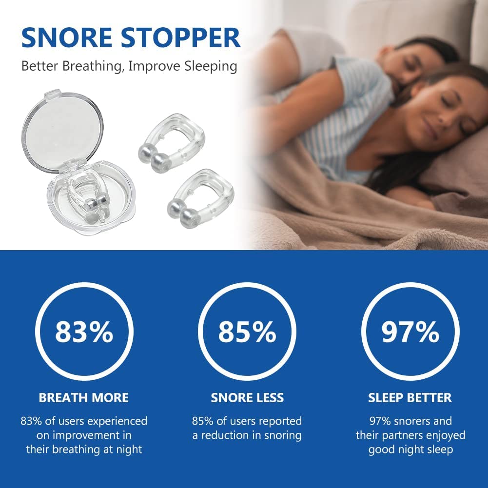 Portable Anti Snoring Device for Men and Women - High-Quality | Medical Grade Soft Silicone Nose Clip
