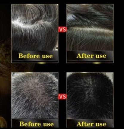 Premium Instant Black Herbal Hair Dye Shampoo - Buy one, Get one Free!!
